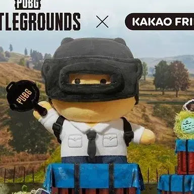[BUNJANG] Kakao Friends PUBG Battlegrounds Chun-sik Medium Plush / 카카오프렌즈 PUBG 배틀그라운드 춘식이 29CM 중형 인형 누이