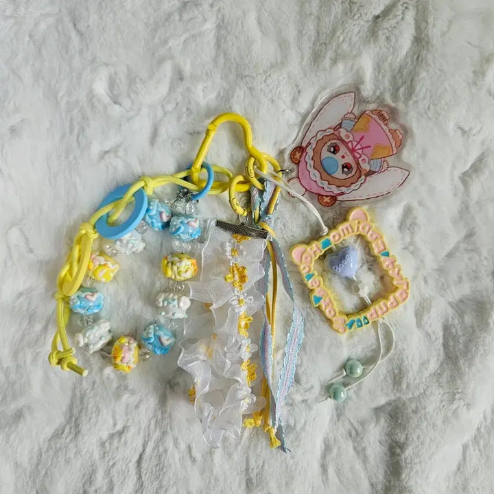 [BUNJANG] Baby Three Keyring Strap / [반택무료]Baby Three베이비쓰리 키링 스트랩