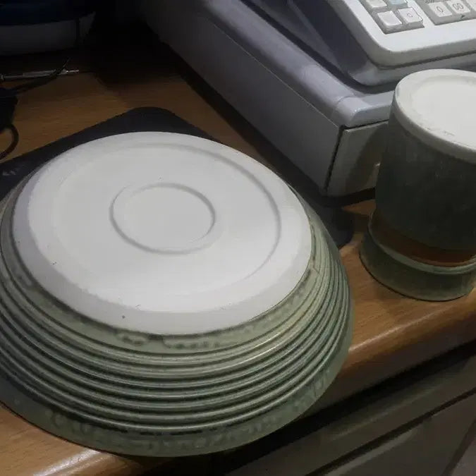 [BUNJANG] 1970s Unused Japanese Vase and Water Basin Set / 1970 미사용 일본 화병 세트
