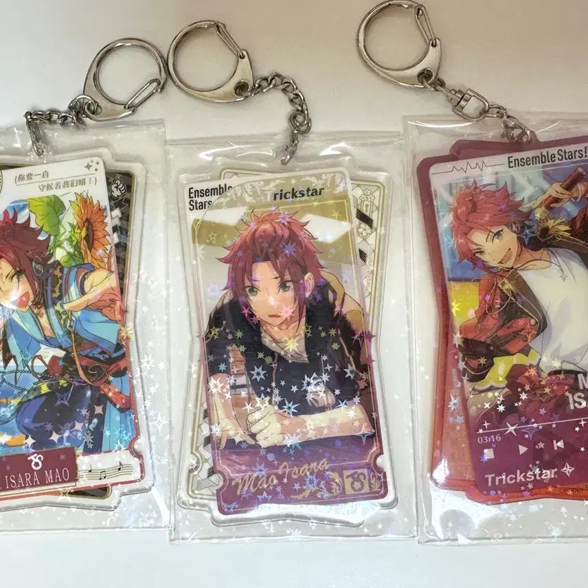 [BUNJANG] Ensemble Stars! Ritsu Isara Double-Sided Acrylic Keyring (Sets 1-3) / 앙스타 이사라 마오 중스타 양면 아크릴 키링 1~3탄