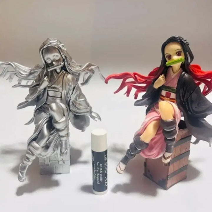 [BUNJANG] Demon Slayer Nezuko Kamado Figure Set (Repainted Silver &amp; Standard) / 귀멸의 칼날 네즈코 피규어 2종 세트