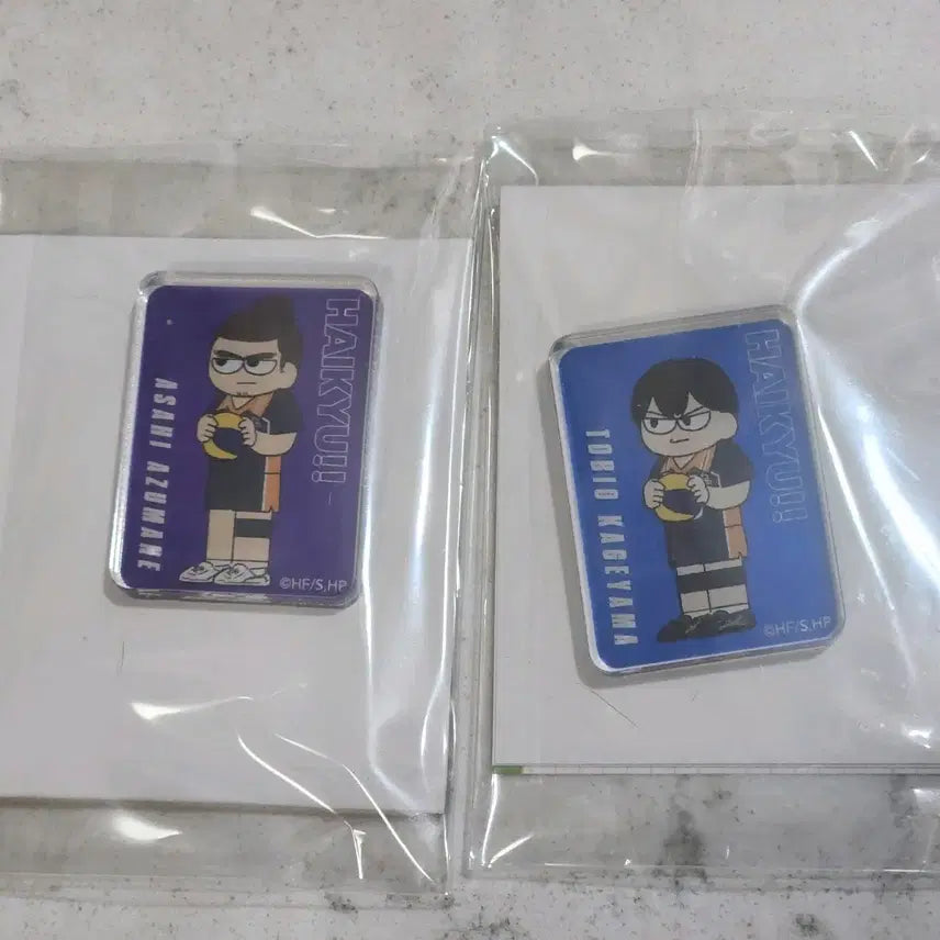 [BUNJANG] Haikyuu!! Jirori Acrylic Block - Kageyama, Asahi Bundle / 하이큐 지로리 아크릴 블록 카게야마 아사히 일괄