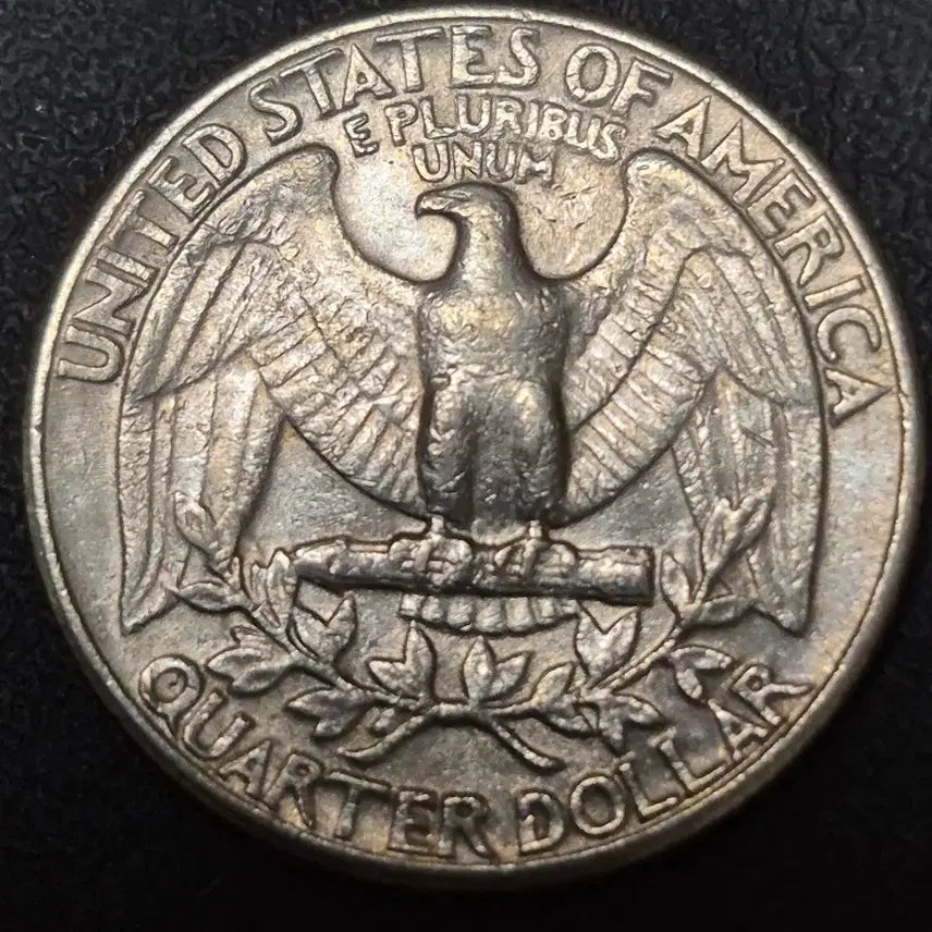 [BUNJANG] 1982 Washington Quarter Dollar Mint Error Coin / 1982년D발행 워싱턴 쿼터 달러. 압인 에러 주화