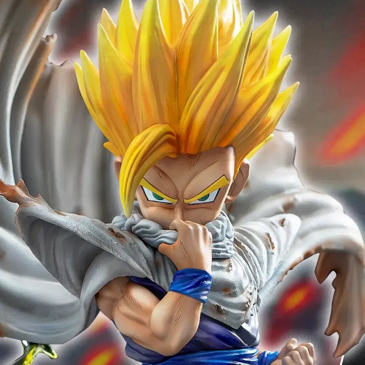 [BUNJANG] Dragon Ball Z Resin Statue - Super Saiyan Gohan T-REX Version (World Collectable Figure) / 드래곤볼 레진 - 초 오반 T-REX 제품 -월콜버젼 미개봉