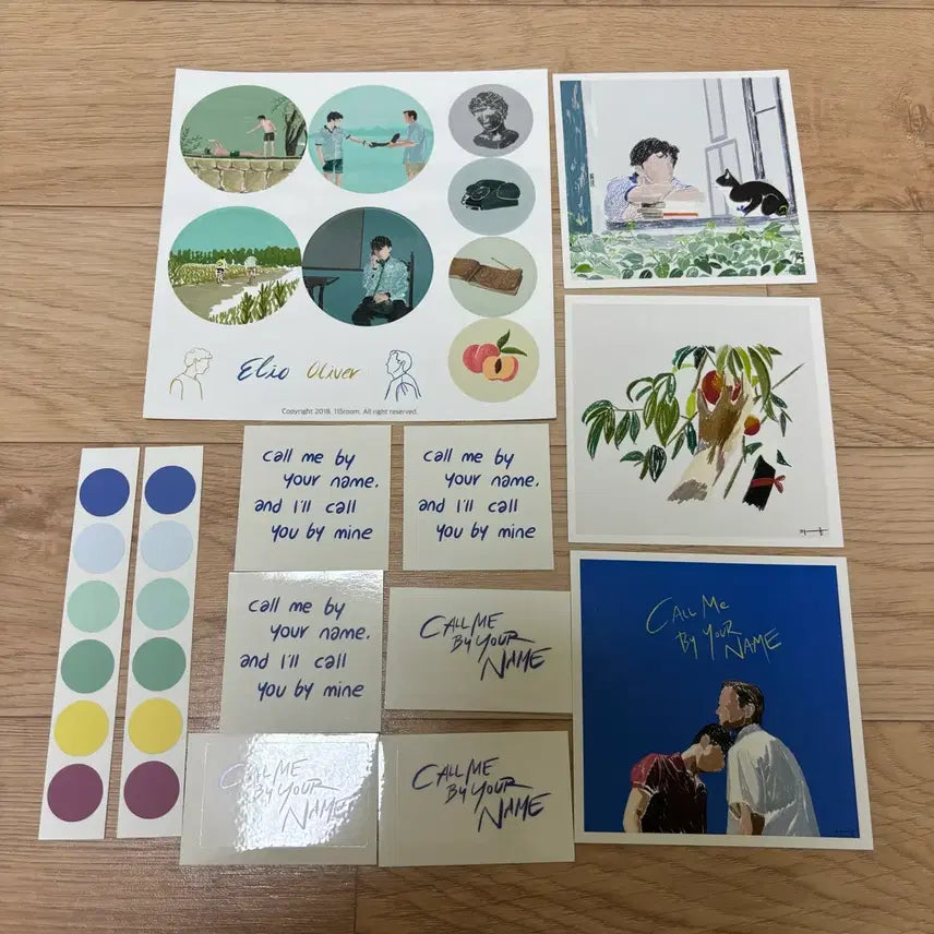 [BUNJANG] Call Me By Your Name Movie Pack (Sticker, Postcard) / 115룸 콜미바이유어네임 무비팩 (스티커, 엽서 등) 다꾸 영화 콜바넴