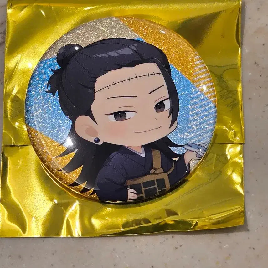 [BUNJANG] Jujutsu Kaisen Haneda Airport Mini SD Glitter Can Badge Kenjaku Geto / 미사용 ) 주술회전 하네다 공항 SD 글리터 뱃지 캔뱃지 켄쟈쿠 게토