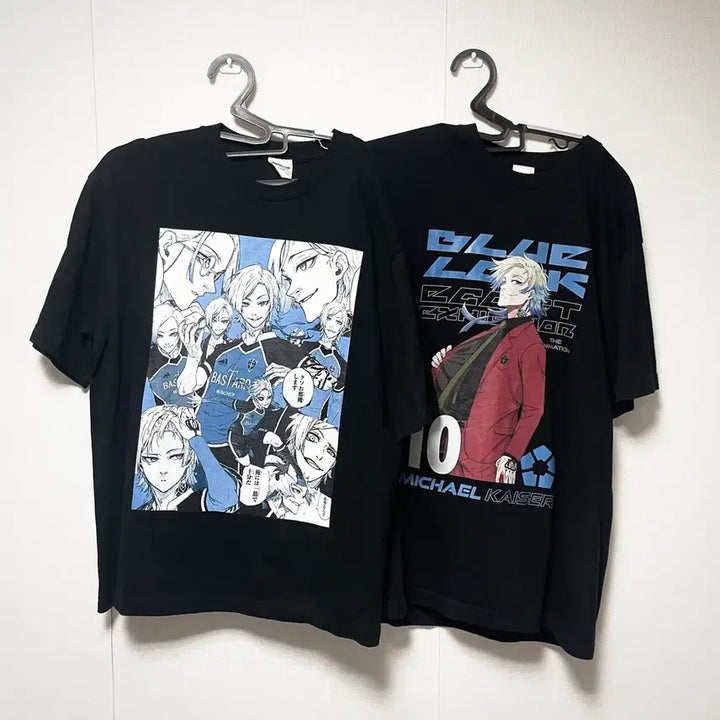 [BUNJANG] Blue Lock Original Art Exhibition Michael Kaiser Short Sleeve T-Shirt Set (2 Types) / (일괄) 블루록 원화전 미하엘 카이저 반팔 티셔츠 2종