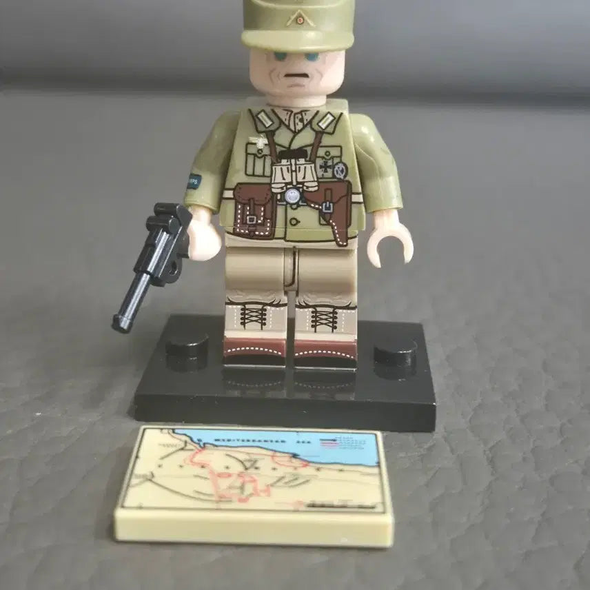 [BUNJANG] LEGO Compatible German Afrika Korps 4-Sided Print 4-Figure Set / 레고 호환 밀리터리 독일군 아프리카 군단 4면인쇄 4인세트