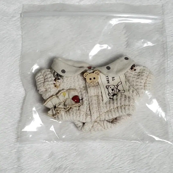 [BUNJANG] 10cm Doll Clothes Bear Bodysuit Rompers / 10cm 인형옷 무속성 곰돌이 바디수트 슈트 롬퍼스