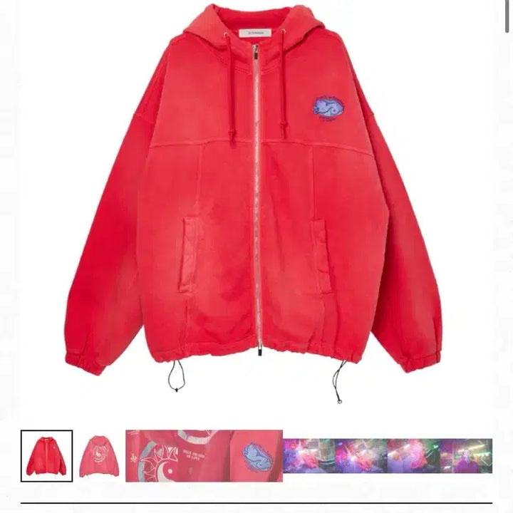 [BUNJANG] Zutto Mayoi Yin Yang Hoodie Red L / 즛토마요 음양 후드 L 빨강 팝니다