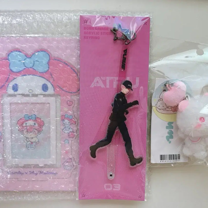 [BUNJANG] Playvez Bambi Acrylic Stand, Stick, Line Baby Keyring Set / 밤비 아크릴스탠드,스틱,라인베이비키링 세트 플레이브