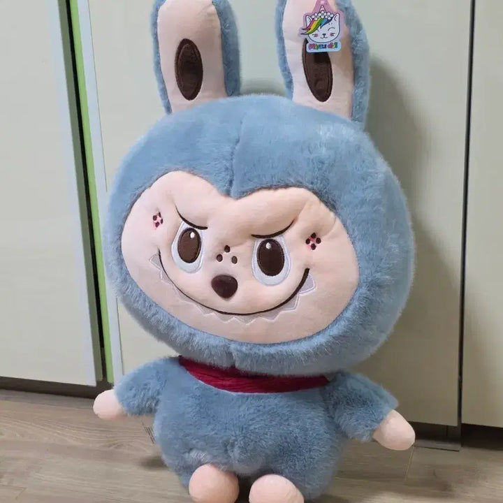 [BUNJANG] Large Blue Labubu Doll 60cm / 대형! 라부부 인형 파란색 60cm!