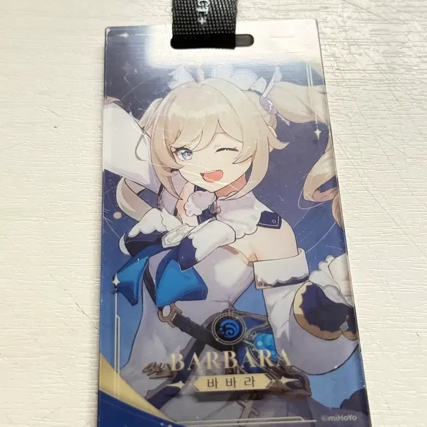 [BUNJANG] Genshin Impact Barbara Acrylic Carabiner (Sealed) / 원신 원신카페 바바라 아크릴 카라비너 미개봉 미사용