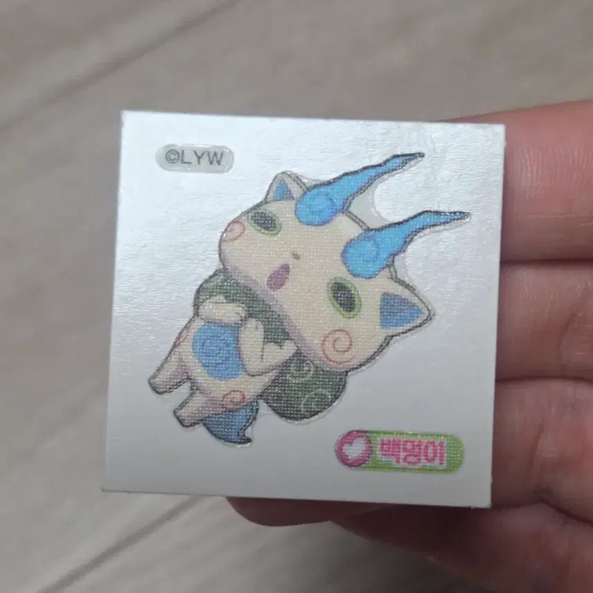 [BUNJANG] Yokai Watch Baekmeongi Classic Ttibusil Sticker / 요괴워치 백멍이 고전 띠부씰