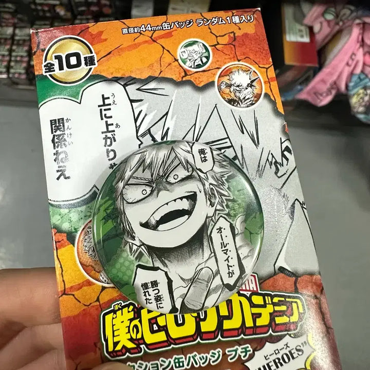 [BUNJANG] My Hero Academia Bakugo Jump Shop Can Badge / 히로아카 나히아 바쿠고 점프샵 캔뱃지