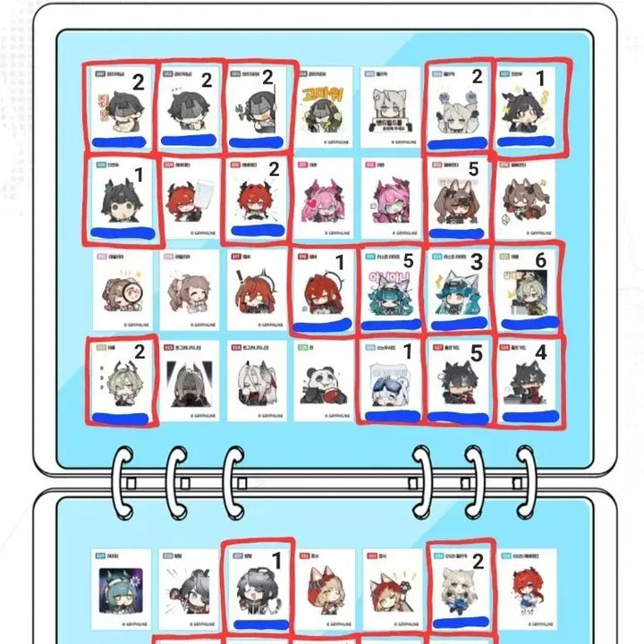 [BUNJANG] GS25 Arknights: Endfield Sticker Photocard Collection Book / GS25 명일방주 엔드필드 띠부씰 포토카드 콜렉션북 콜렉터북