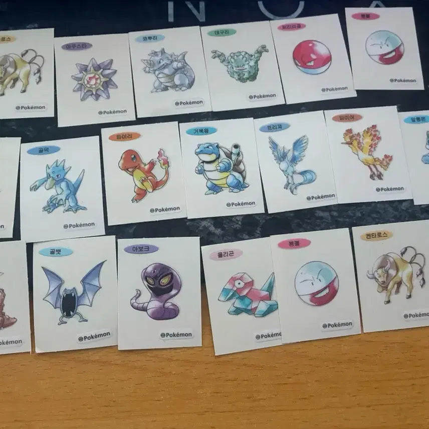 [BUNJANG] Pokemon Stickers 59-Piece Bundle Set / 포켓몬 띠부씰 59개 일괄 판매