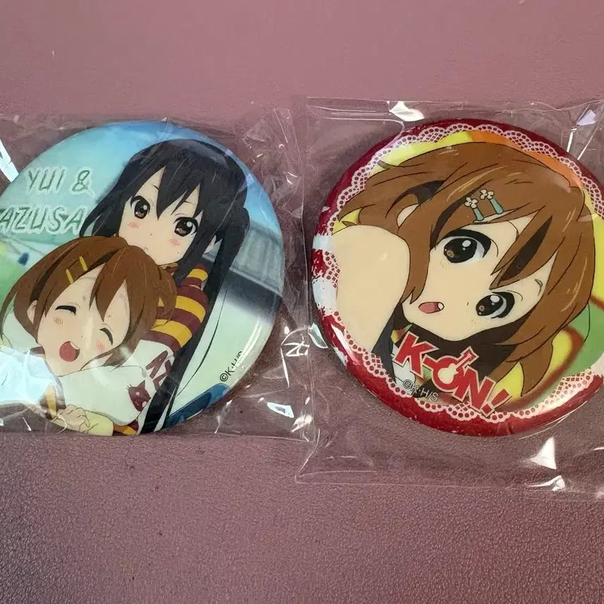 [BUNJANG] K-ON! Yui &amp; Azusa Badge Bundle Set / 일괄) 케이온! 유이 &amp; 아즈사 뱃지