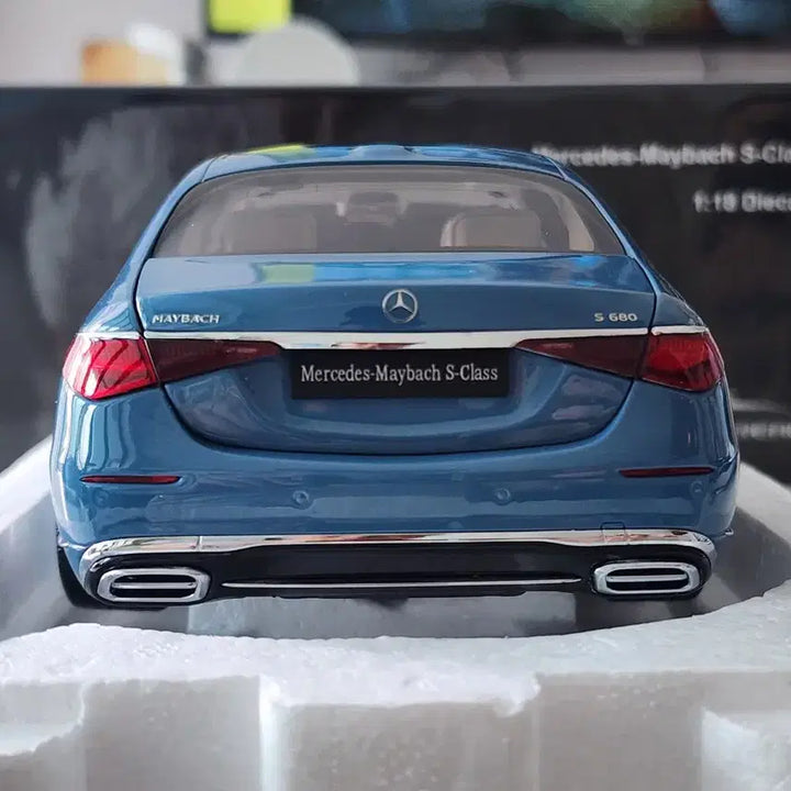 [BUNJANG] Almost Real 1:18 Mercedes-Benz Maybach S680 Vintage Blue Diecast Model / 1:18 올모스트리얼 벤츠 마이바흐 S680 빈티지블루 다이캐스트