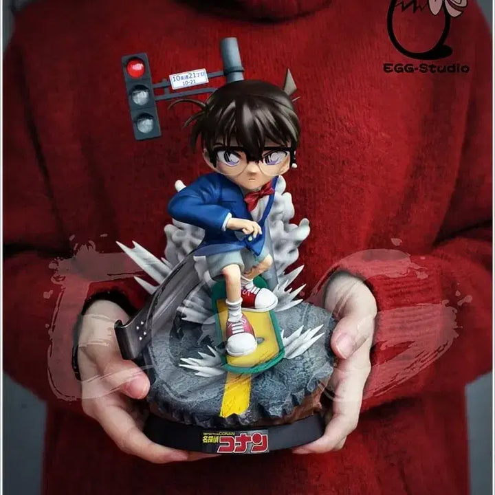 [BUNJANG] Detective Conan Edogawa Conan Traffic Light Ver. Resin Statue / 미친초대박할인 - 명탐정코난 레진 - 에도가와 코난 - 신호등 버젼