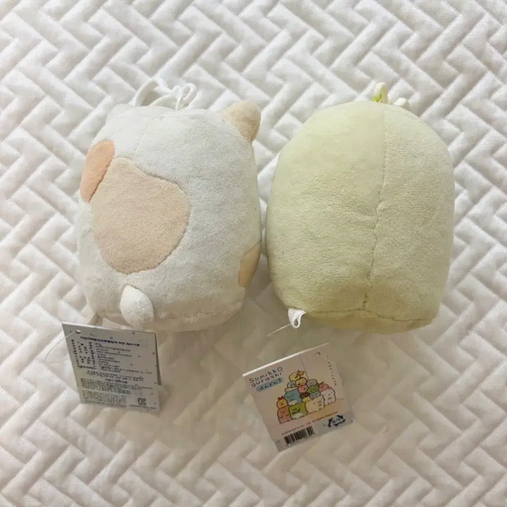[BUNJANG] San-X Sumikko Gurashi Cat &amp; Penguin Plush Set (2019 Vintage) / 2019년 빈티지) 스밋코구라시 네코, 펭귄 인형