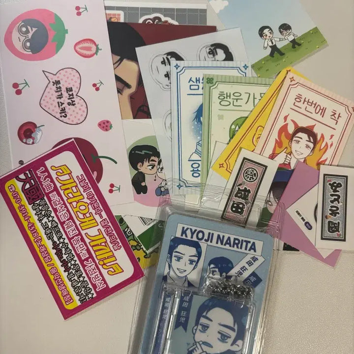 [BUNJANG] Pamires Gaja Acrylic &amp; Taiwan Exclusive Sticker Set / 급처)파미레스 가자 아크릴&amp;대만판 특전 스티커 판매
