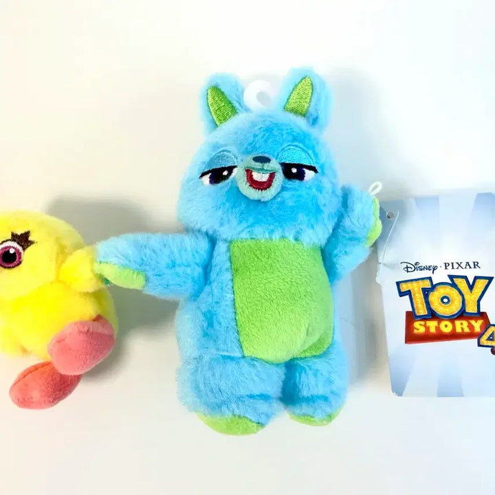 [BUNJANG] Disney Pixar Toy Story Ducky Bunny Keyring Plush / 토이스토리 더키버니 인형 키링