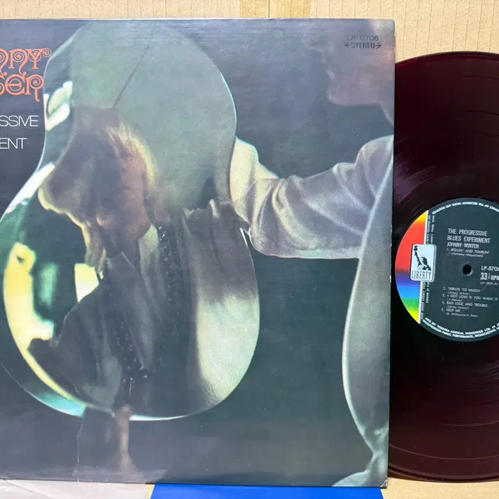 [BUNJANG] Johnny Winter The Progressive Blues Experiment 1969 First Pressing Red Vinyl LP / (일본 LP) Johnny Winter - 1969년 초반 RED WAX