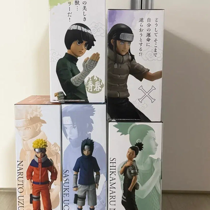 [BUNJANG] Naruto Ichiban Kuji Mid-level Ninja Naruto, Sasuke, Rock Lee, Neji, Shikamaru Figures / 나루토 제일복권 중급닌자 나루토 사스케 록리 네지 시카마루 피규어