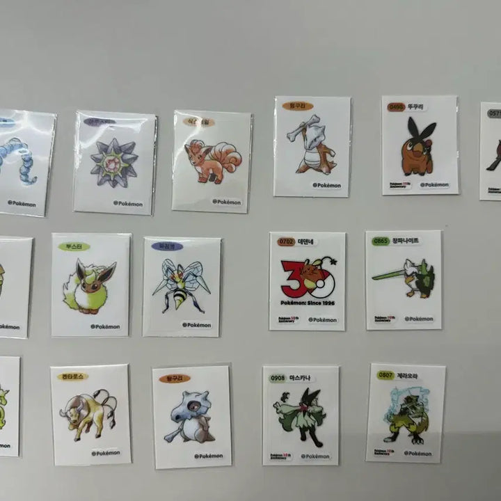 [BUNJANG] Pokemon 30th Anniversary Sticker Set - In Search Of / 포켓몬 30주년 띠부씰