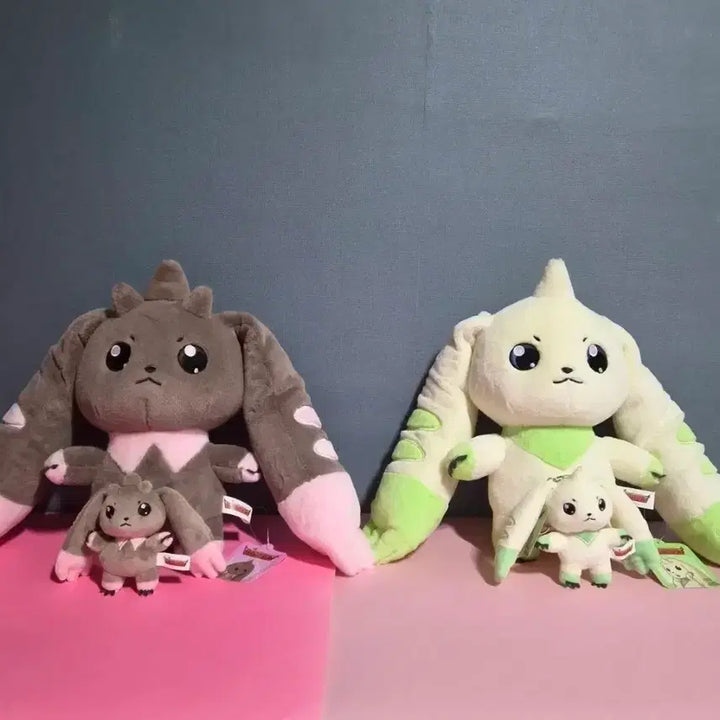 [BUNJANG] Digimon Adventure Lopmon Terriermon Plush Keychain Set / 디지몬 어드벤처 테리어몬 로프몬 인형 키링 세트