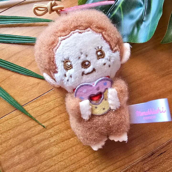 [BUNJANG] Monchhichi x Pom Pom Purin Plush Keychain / (새상품) 몬치치 x 폼폼푸린 인형 키링