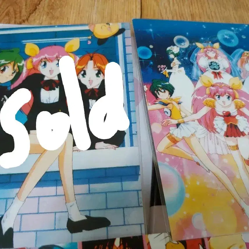 [BUNJANG] Sailor Moon &amp; Wedding Peach Classic Stationery Postcard Set (13 Types) / 세일러문 웨딩피치 고전굿즈 문방구 일반엽서 13종