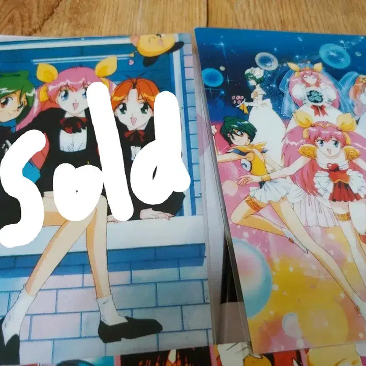[BUNJANG] Sailor Moon &amp; Wedding Peach Classic Stationery Postcard Set (13 Types) / 세일러문 웨딩피치 고전굿즈 문방구 일반엽서 13종