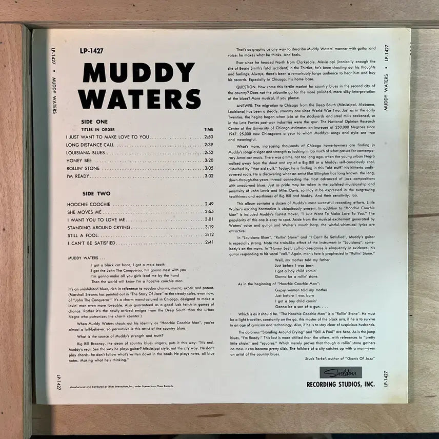 [BUNJANG] Muddy Waters The Best Of Muddy Waters LP / Muddy Waters The Best Of Muddy Waters LP