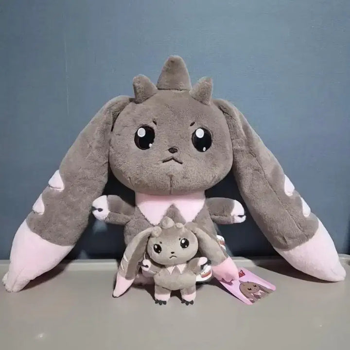 [BUNJANG] Digimon Adventure Lopmon &amp; Terriermon Medium Plush Toy &amp; Keychain Set / 오늘만 할인 / 디지몬 어드벤처 로프몬 테리어몬 중형인형 키링 세트