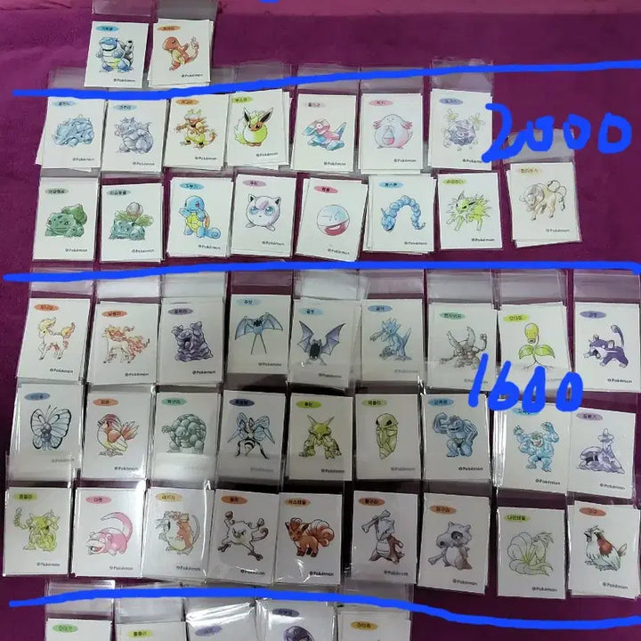 [BUNJANG] Pokemon 30th Anniversary Stickers / 포켓몬 띠부씰 신상 30주년 판매