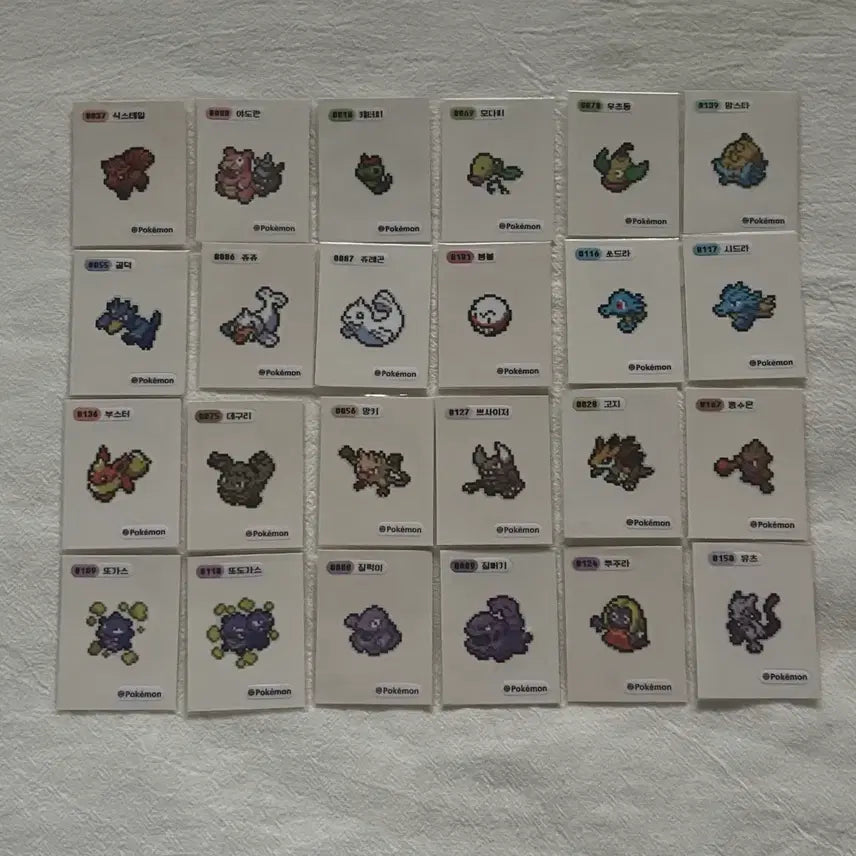 [BUNJANG] Pokemon Pixel Sticker Set / 포켓몬 픽셀 띠부씰