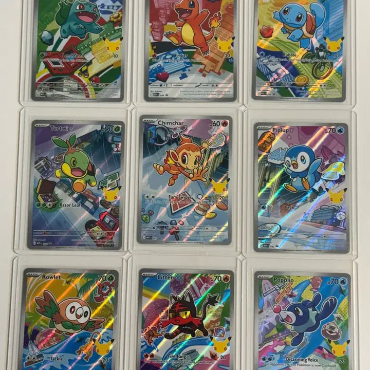 [BUNJANG] First Partner 1st, 4th, 7th Gen Starter Pokémon Cards / 퍼스트파트너 1,4,7세대 스타팅 포켓몬카드 북미