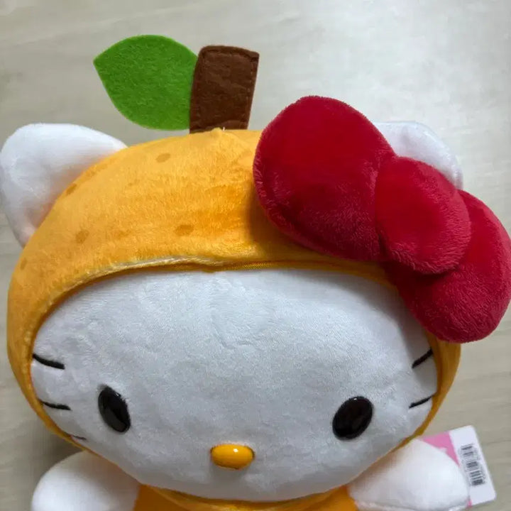 [BUNJANG] Sanrio Hello Kitty Medium Plush Orange New / 산리오 헬로키티 중형인형 오렌지 주황색 새상품