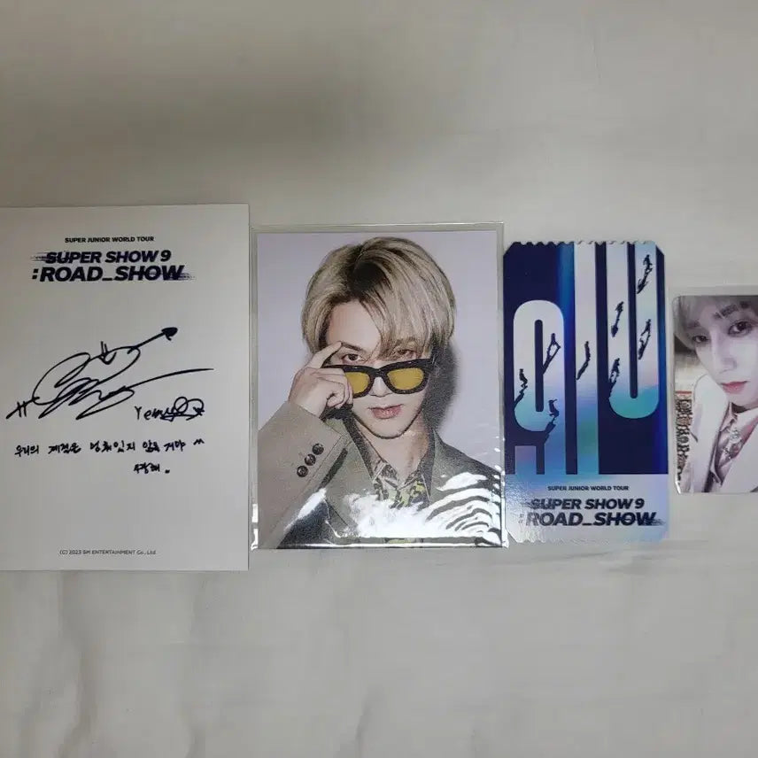 [BUNJANG] Super Junior Super Show 9 Yesung AR Ticket Set / 슈퍼주니어 예성 슈퍼쇼9 AR 티켓 세트