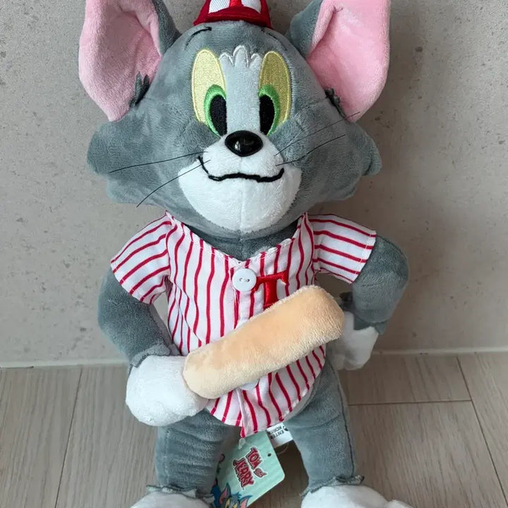 [BUNJANG] Tom and Jerry Tom Baseball Uniform Ver. Plush Toy / 톰과 제리 톰 인형 야구 유니폼 ver