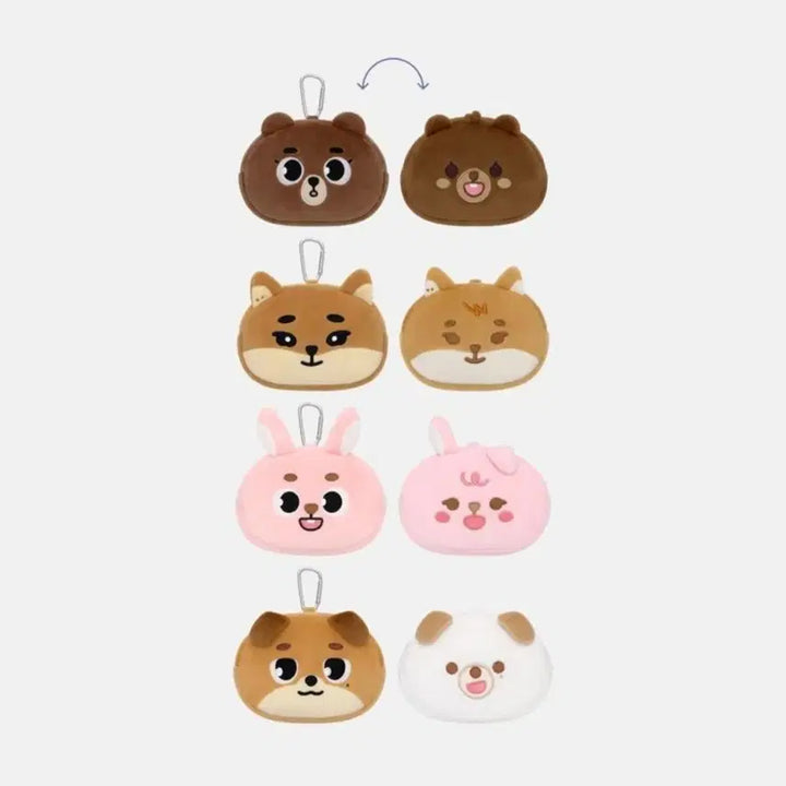 [BUNJANG] DAY6 Danimals Reversible Pouch Bangkefildon Bundle Set / 데이식스 데니멀즈 리버시블 파우치 방케필돈 일괄