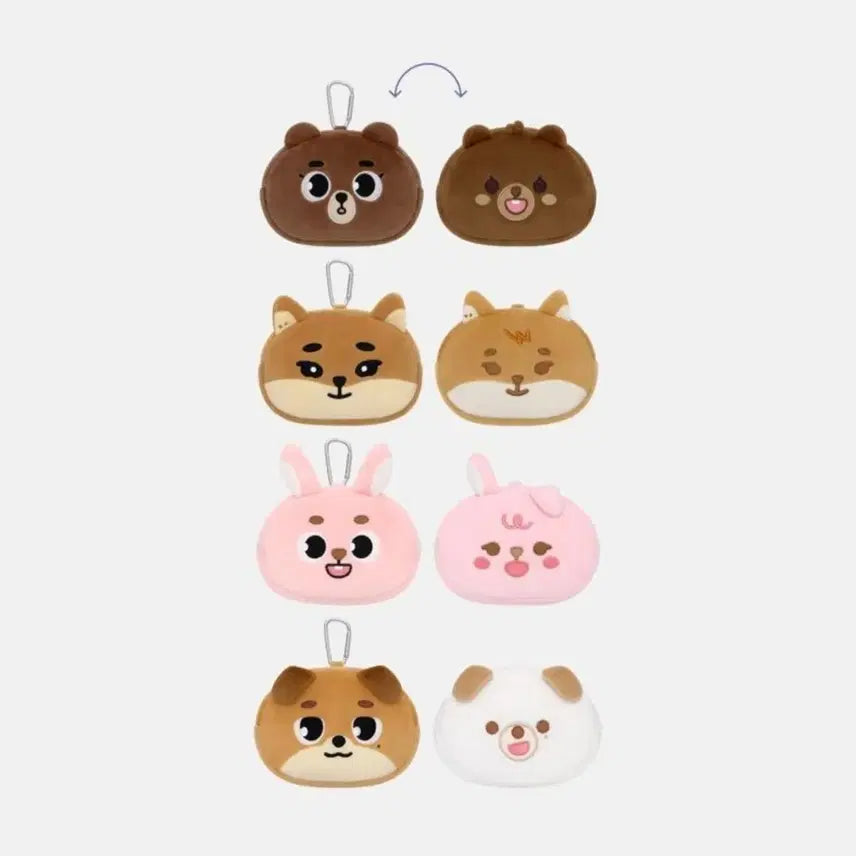 [BUNJANG] DAY6 Danimals Reversible Pouch Bangkefildon Bundle Set / 데이식스 데니멀즈 리버시블 파우치 방케필돈 일괄