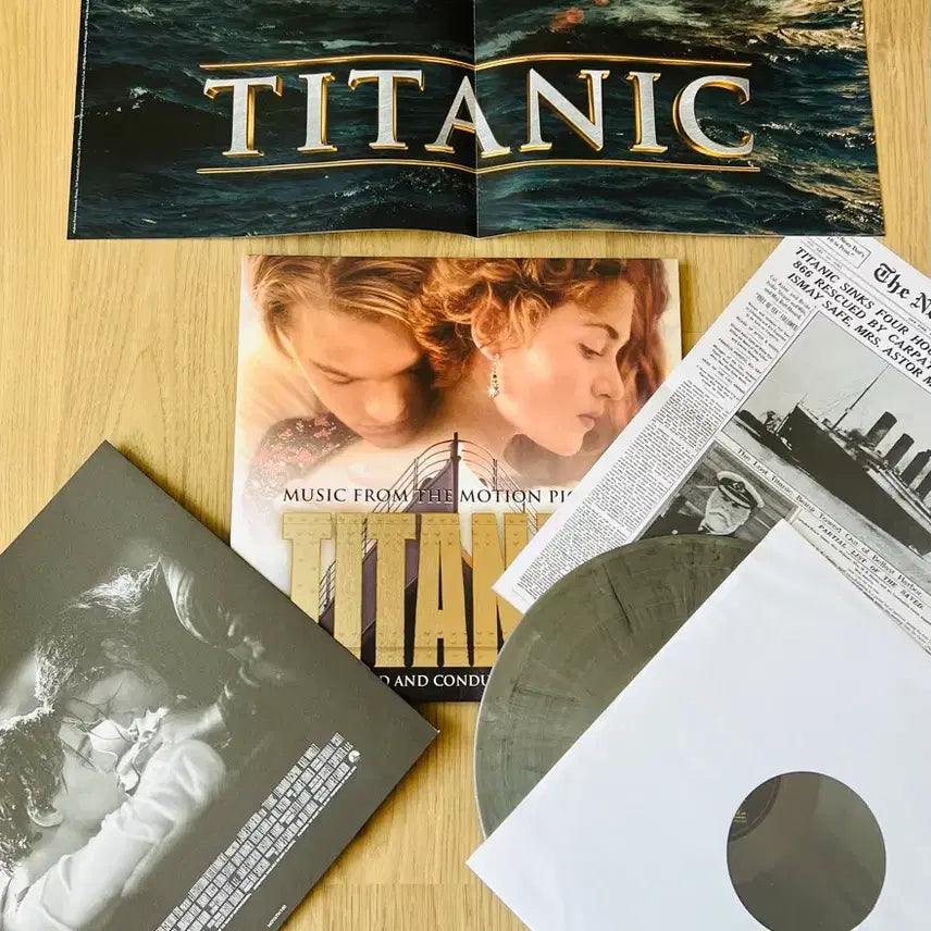 [BUNJANG] Titanic OST LP Silver Marble Color / 타이타닉 ost LP