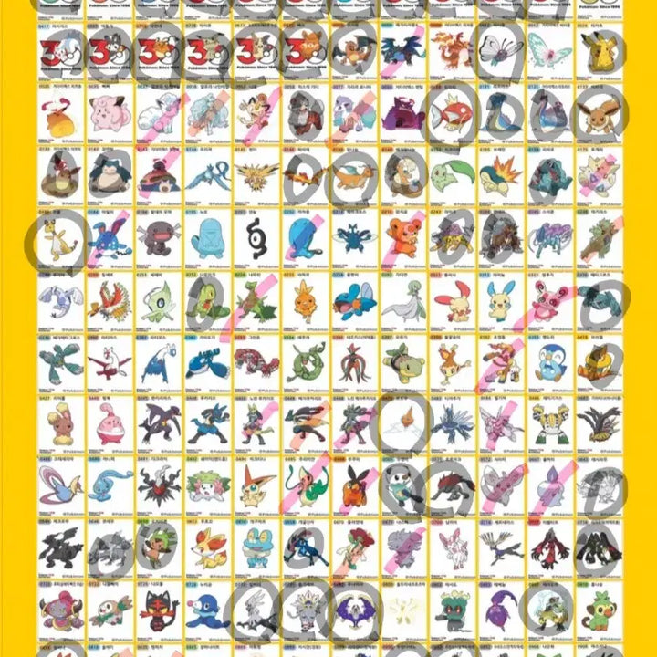 [BUNJANG] Pokemon 30th Anniversary Original Artwork Ttibusil Stickers / (구매) 포켓몬 30주년 오리지널 아트웍 띠부씰 띠부실