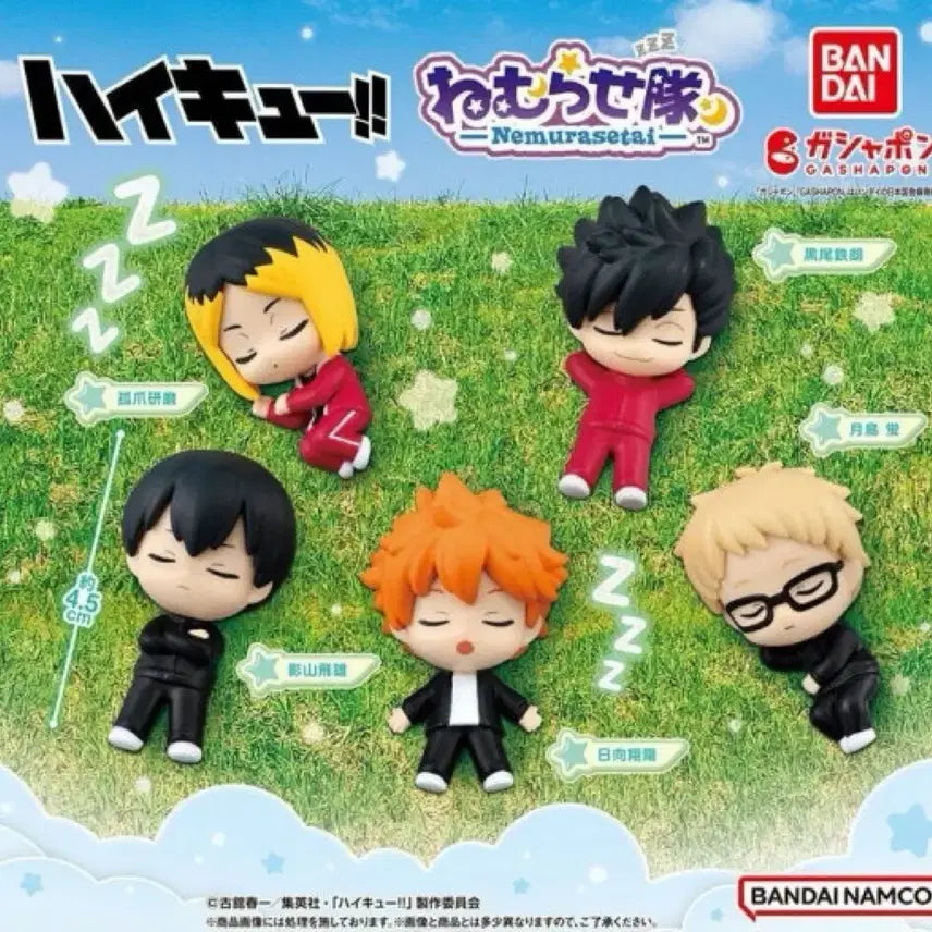 [BUNJANG] Haikyu!! Nemurase-tai Gacha Set Hinata Kageyama Kenma / 하이큐 네무라세타이 가챠 히나타 카게야마 켄마