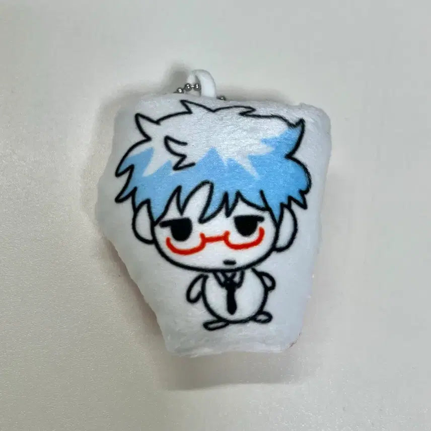 [BUNJANG] Gintama Gintoki Cushion Keyring Plush / 김부록님 은혼 긴토키 똑똑이 쿠션키링 인형