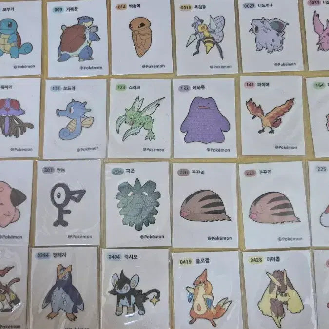 [BUNJANG] Pokemon Cards and Stickers Bundle Set / 포켓몬카드/띠부씰 판매