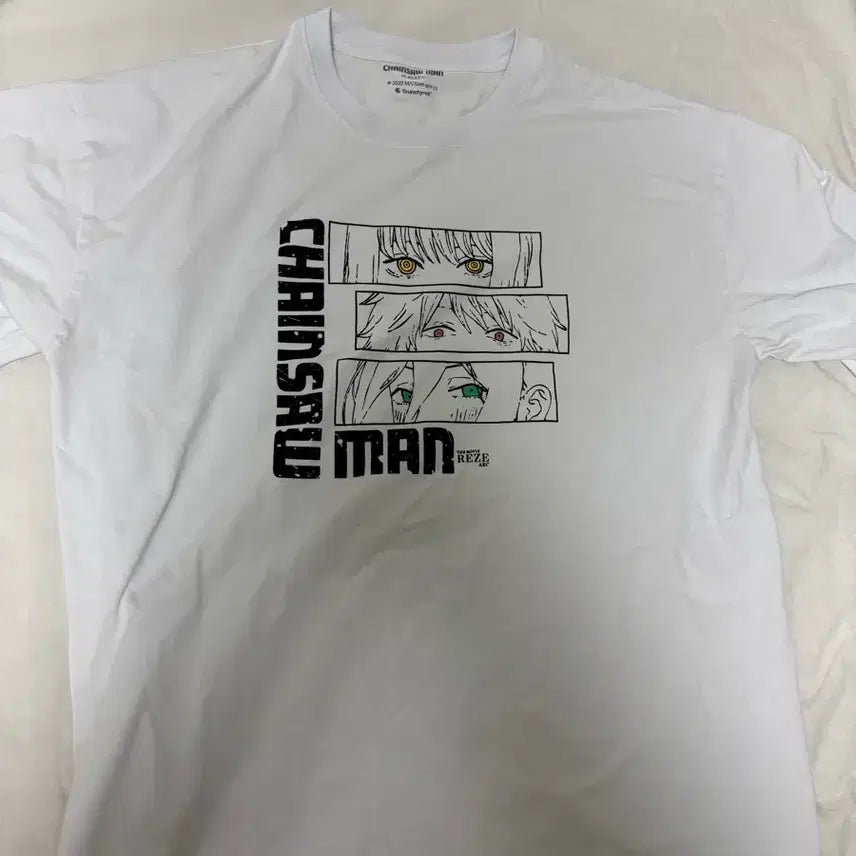 [BUNJANG] Chainsaw Man Pop-up Official T-Shirt / (택포 9.5) 체인소맨 팝업 공식 티셔츠 팝니다